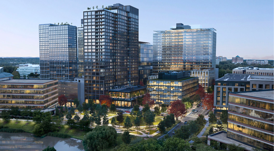 Aerial view of Halley Rise